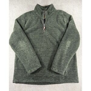 Telluride Clothing Company Men's XL Green Quarter Zip Pullover Fleece Jacket‎